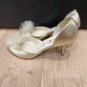 Something blue bridal shoes